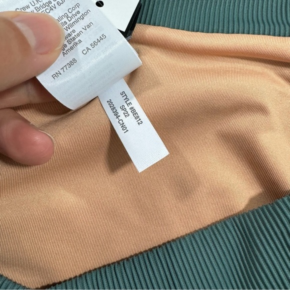 New J Crew Ribbed Cross Front Cheeky Bikini BE812 - Picture 5 of 5